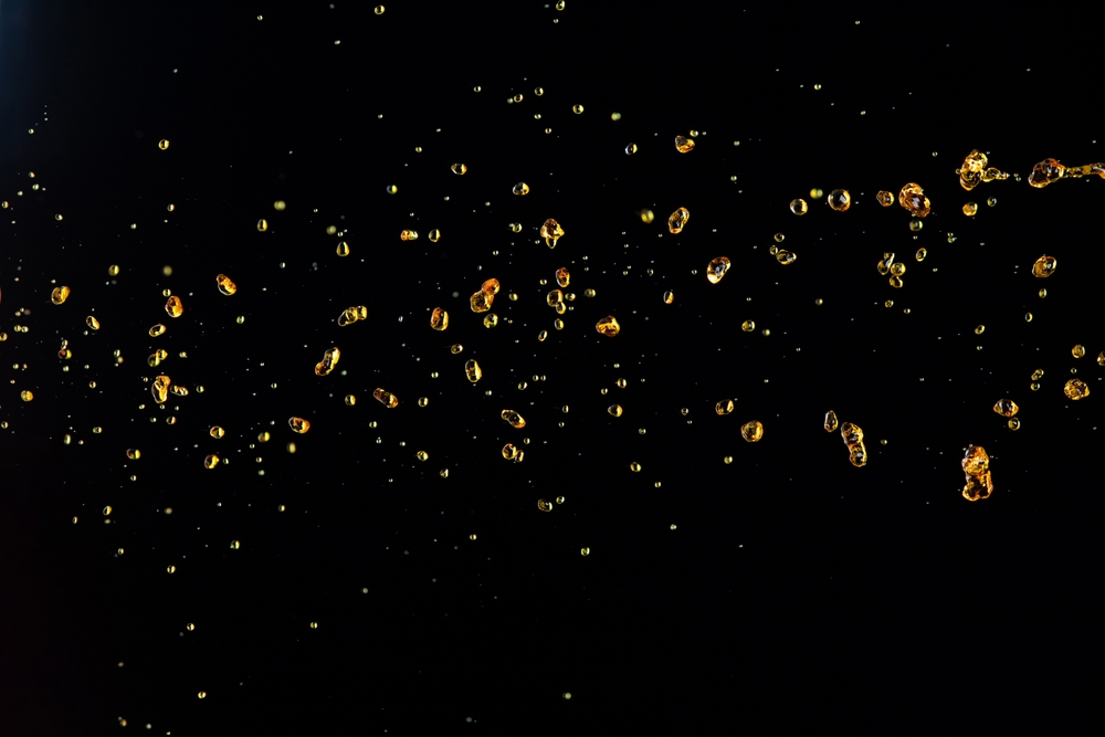 liquid droplets in the air