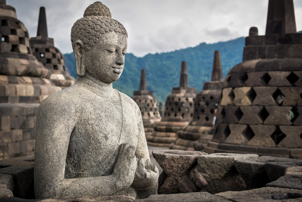 Borobudur temple in Yogyakarta, Java
