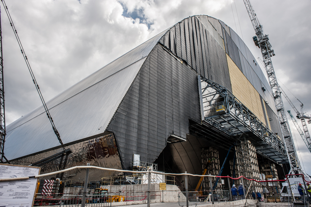 New construction intended to contain the nuclear reactor