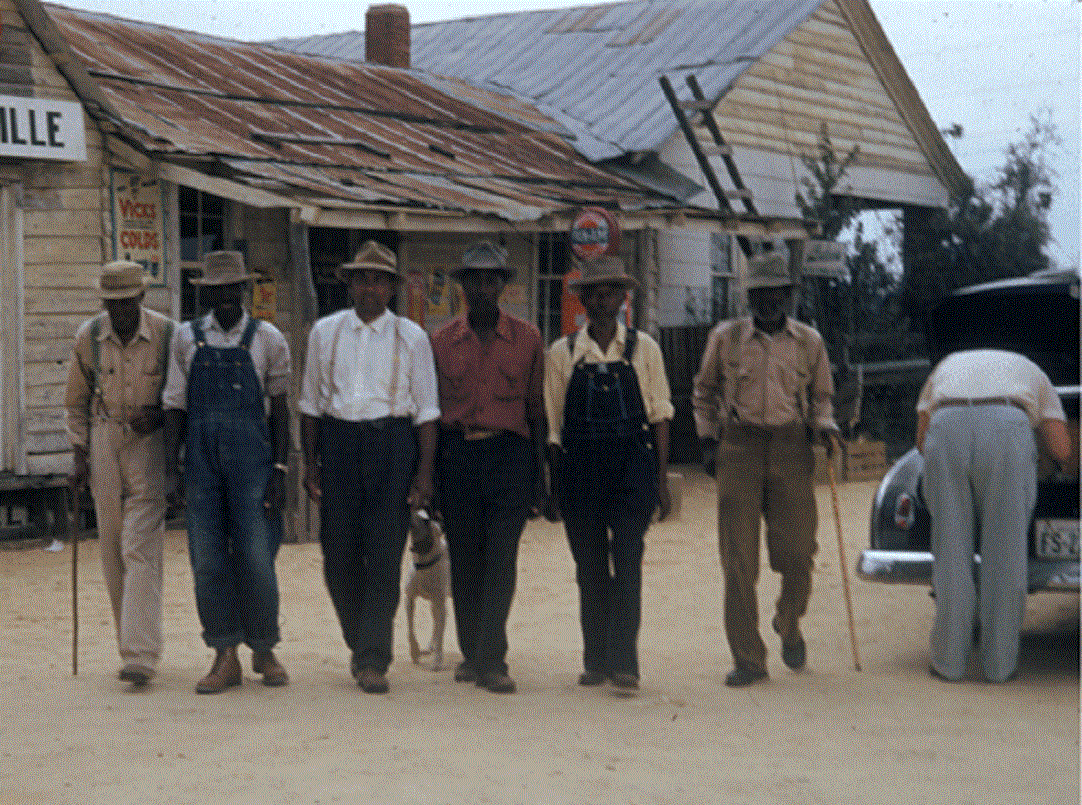 Group of men who were test subjects in the Tuskegee Syphilis Experiments - 1972