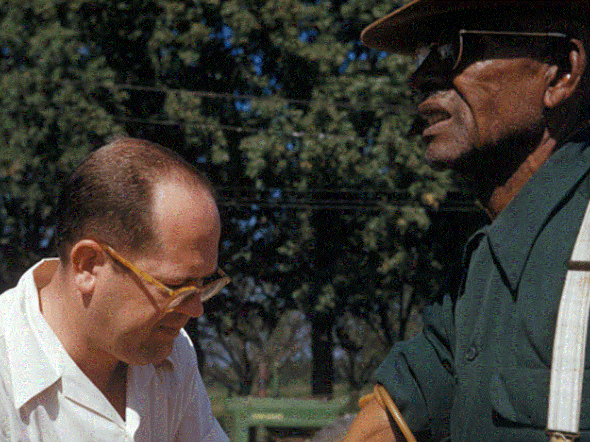 Doctor injects test subject with placebo as part of the Tuskegee Syphilis Study