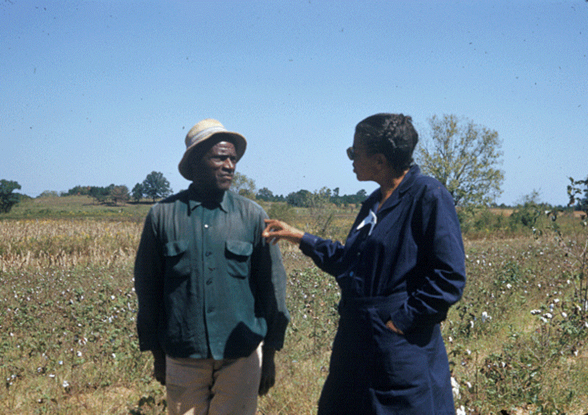 Tuskegee Syphilis Study Subject Talking To Nurse.