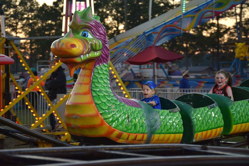 Children’s dragon roller coaster