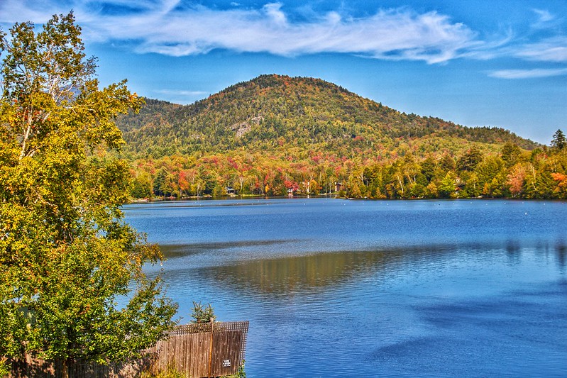 Landscape Photo of Mirror Lake, Lake Placid New York