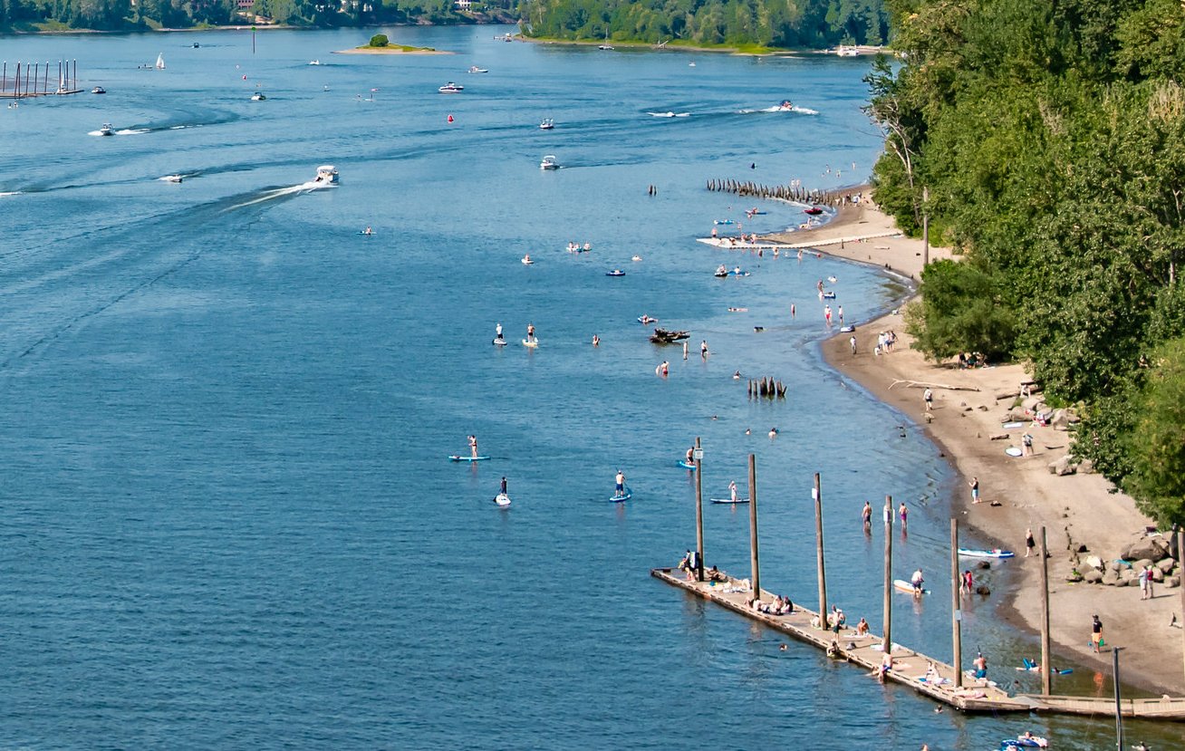 Landscape Photo of Sellwood Park in Portland Oregon