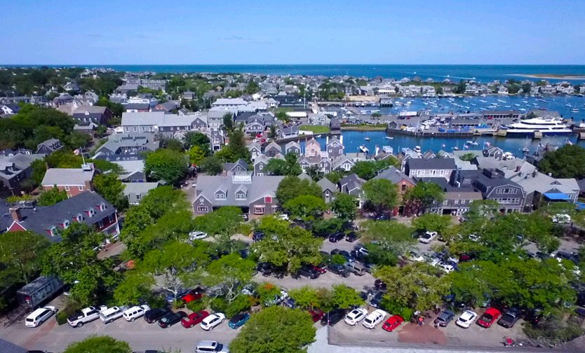 Aerial Shot of Nantucket Massachusetts