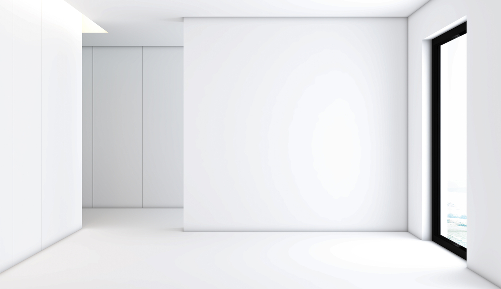 white wall empty room