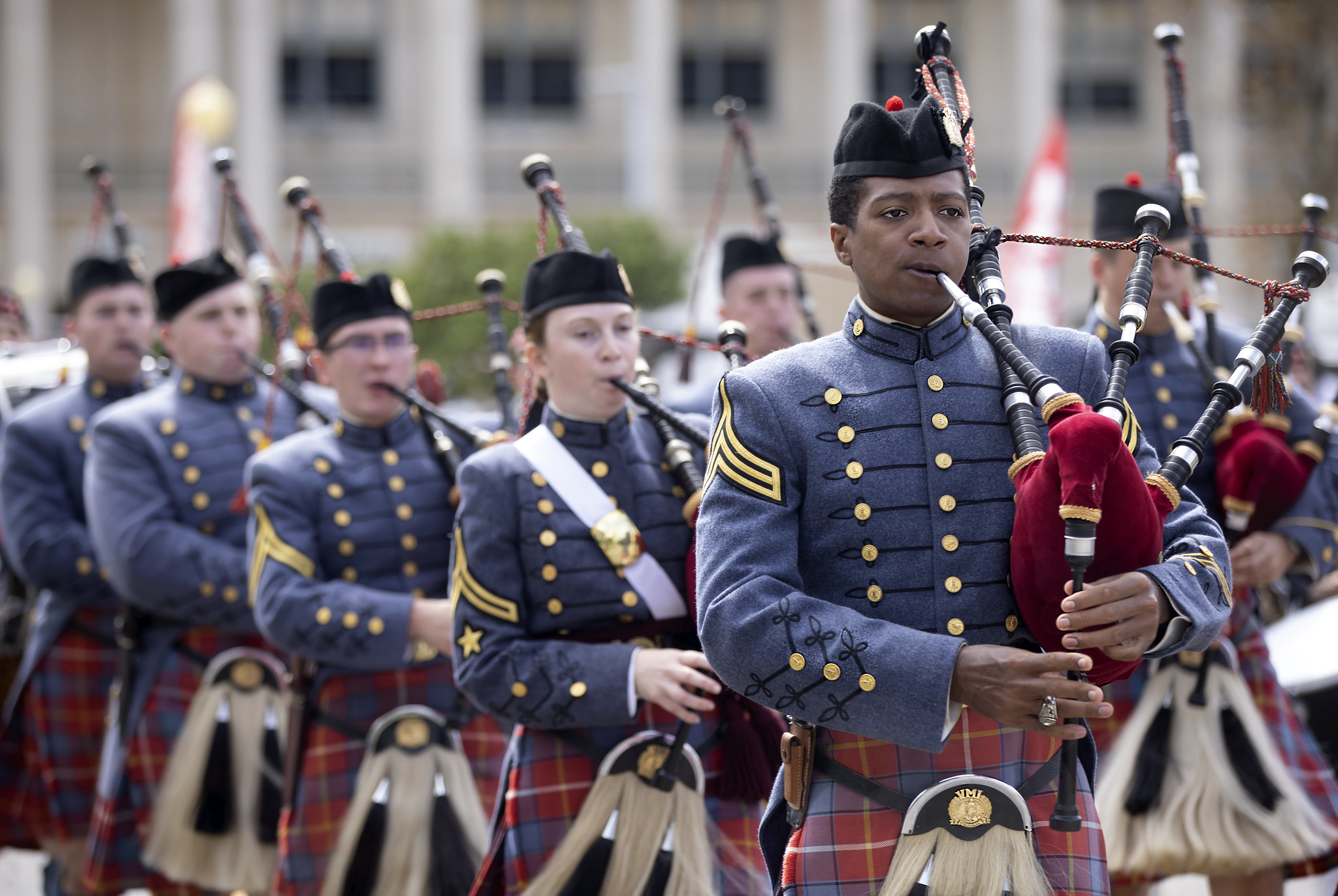 Neptune Festival Parade - VMI Regimental Band Atlantic Ave. Virginia Beach