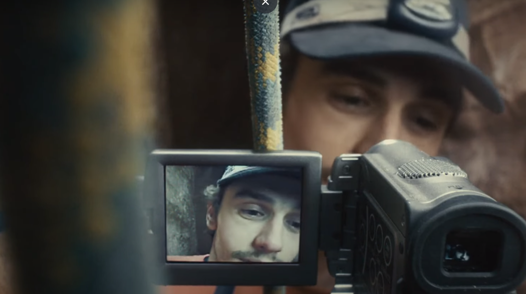 image of Aron Ralston documenting himself