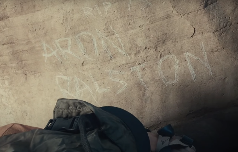 image of handwriting on a rock