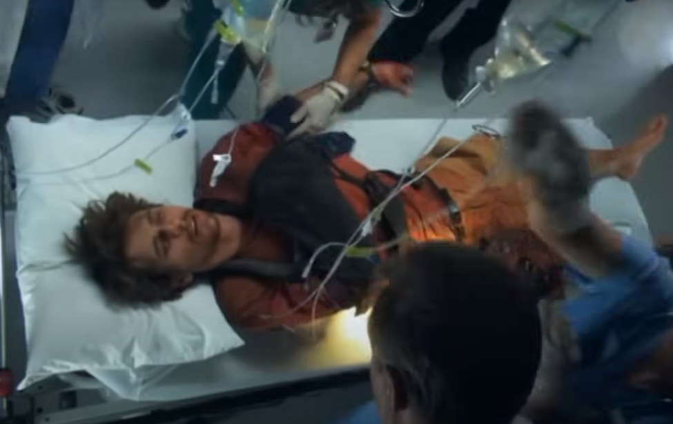 image of Aron in the hospital 