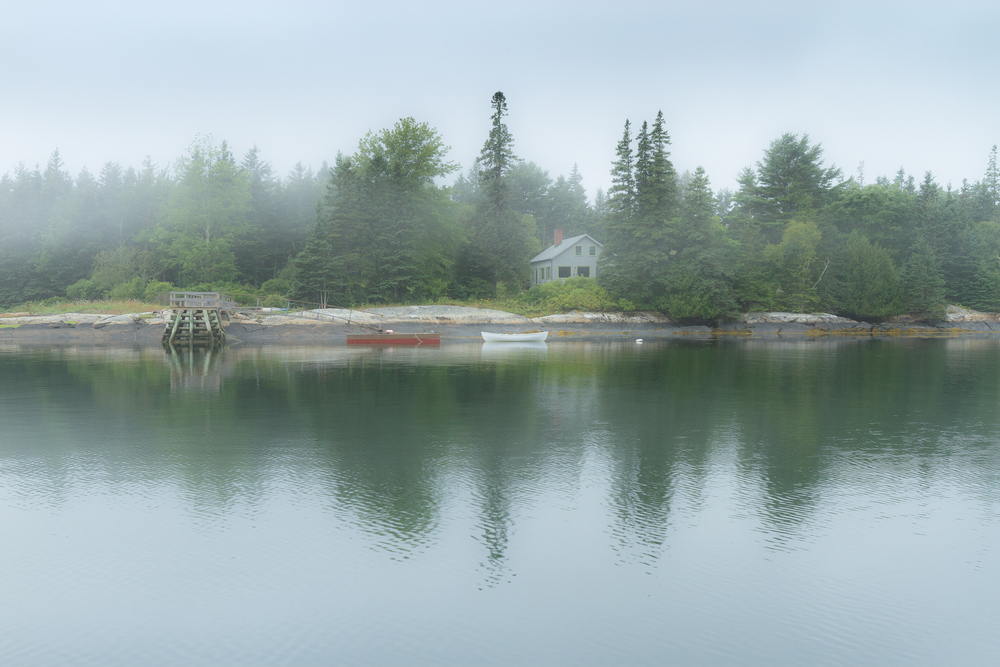 Penobscot Bay in Maine, cabin