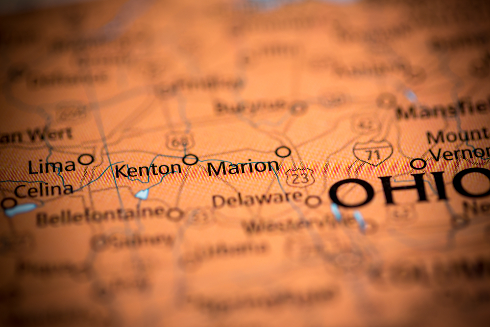 Map of Ohio, Marion