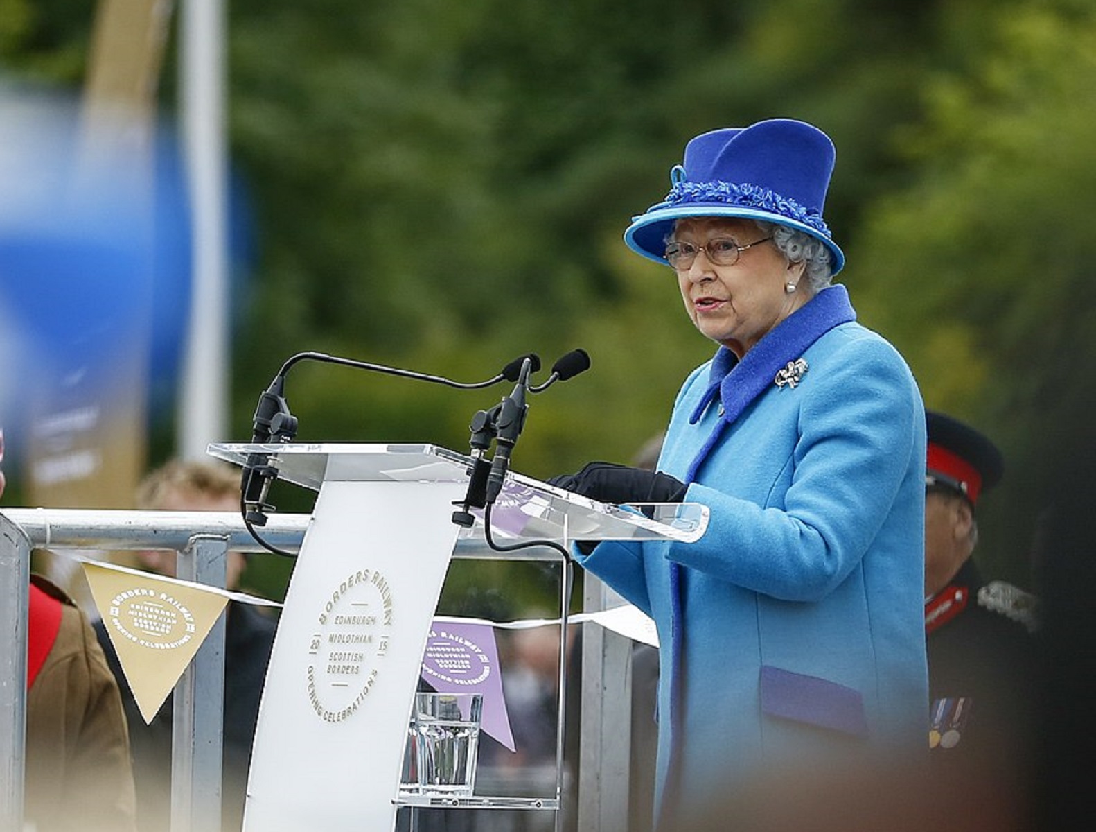 Her Majesty The Queen marks milestone as Monarch and re-opens Borders Railway - 2015