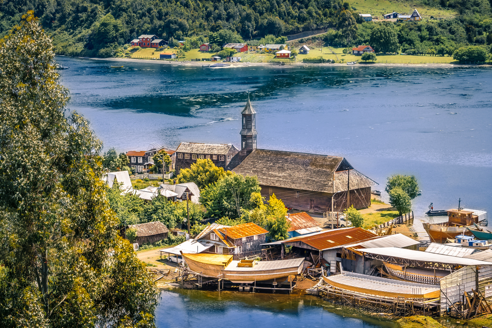 A View of the Village with its Shipyard