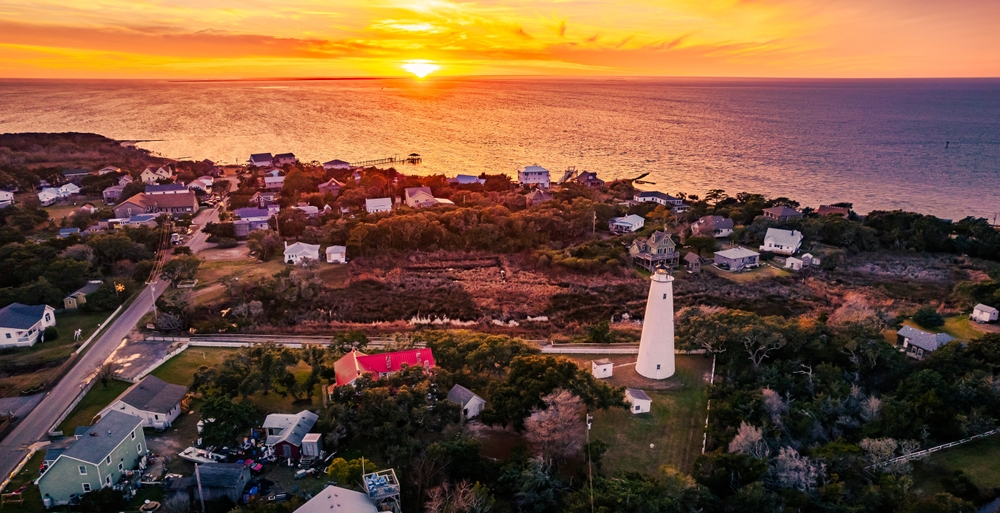 view of Ocracoke Lighthouse