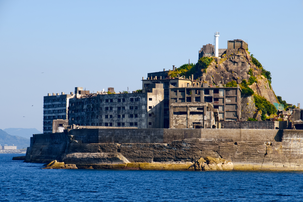 abandoned island in Hashima