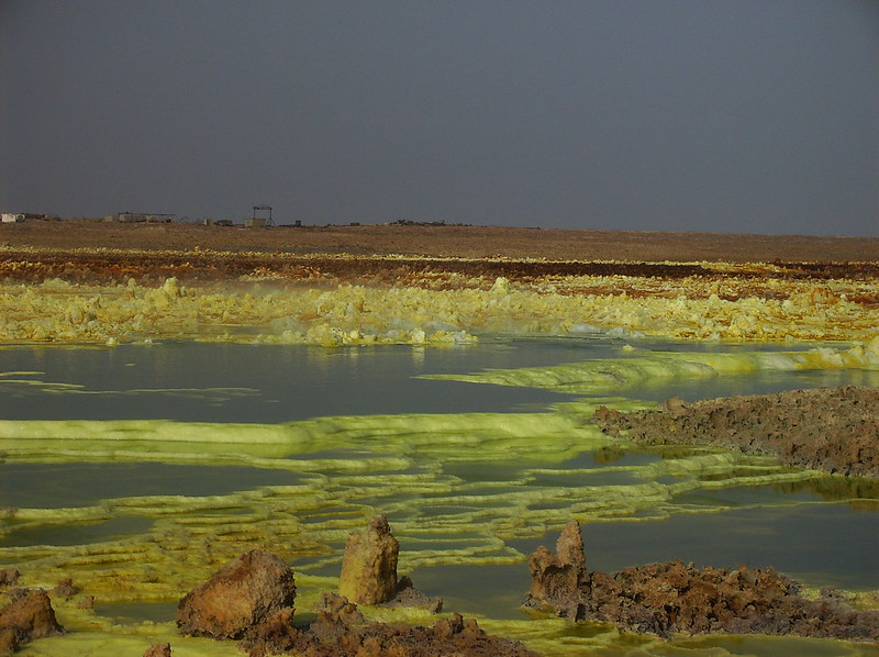Landscape Photo of the Danakil Depression or Afar Depression in Ethiopia and Eritrea