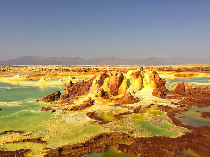 Landscape Photo of the Danakil Depression or Afar Depression in Ethiopia and Eritrea
