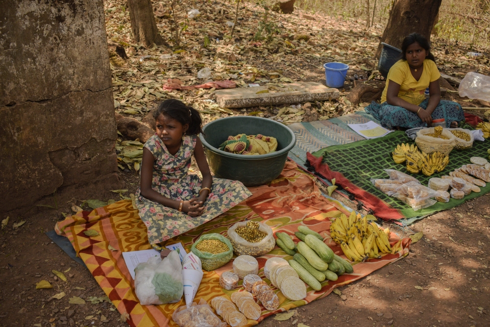 at the market in India