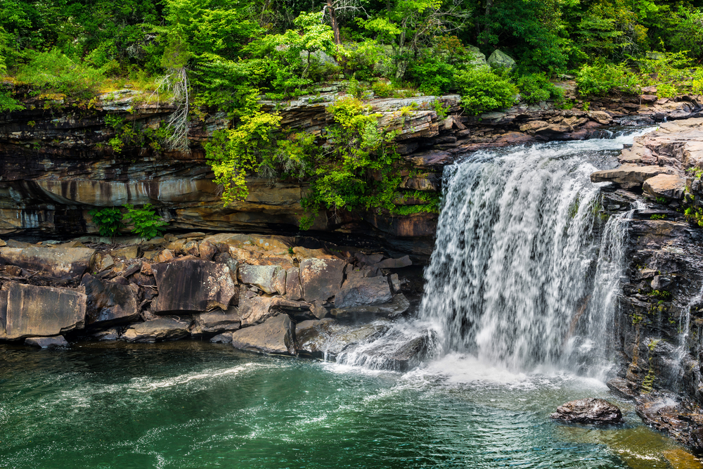 Waterfall at Little River Canyon National Preserve in northern Alabama