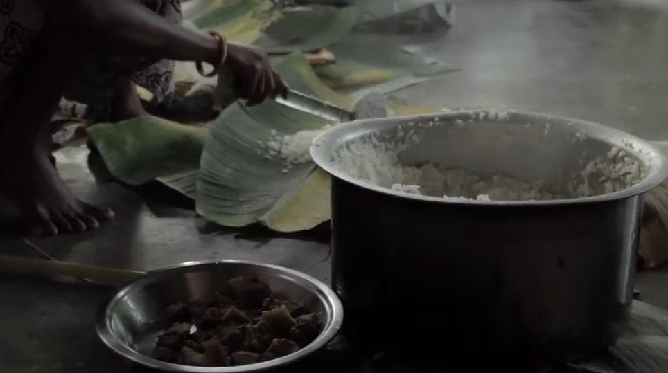 Toto people. Toto woman preparing food