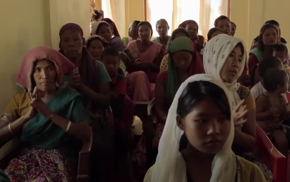 Toto people in temple
