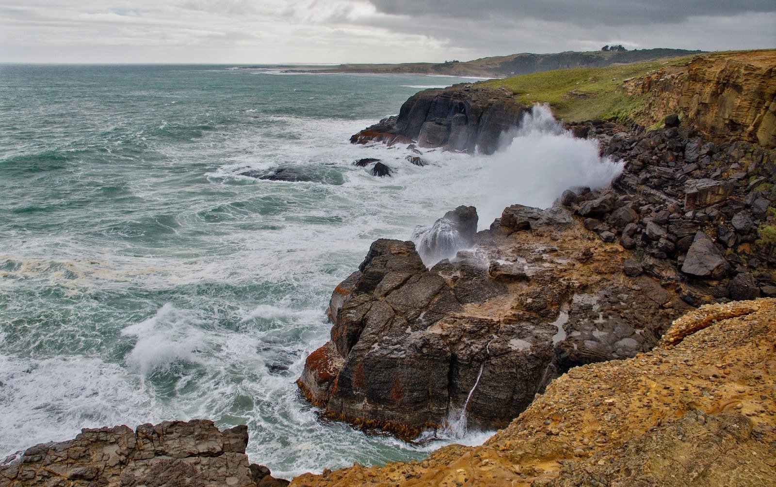 Landscape Photo of Slope Point, the Southernmost Point of the South Island of New Zealand