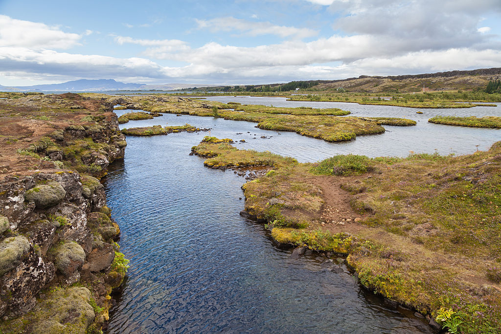 Landscape Photo of Silfra a rift formed in the Mid-Atlantic Ridge between the North American and Eurasian plates
