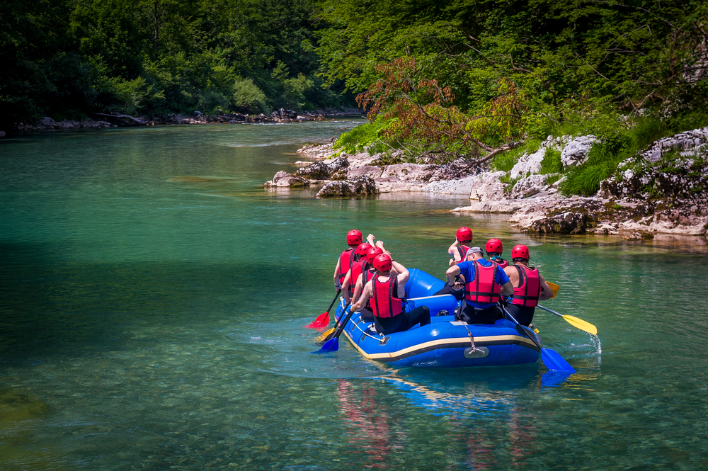 Rafting at Tara mountain river
