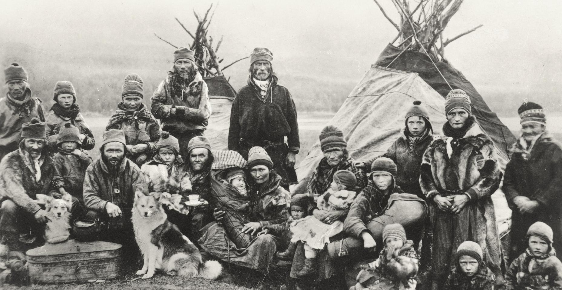 Nordic Sami People Lavvu 1900-1920