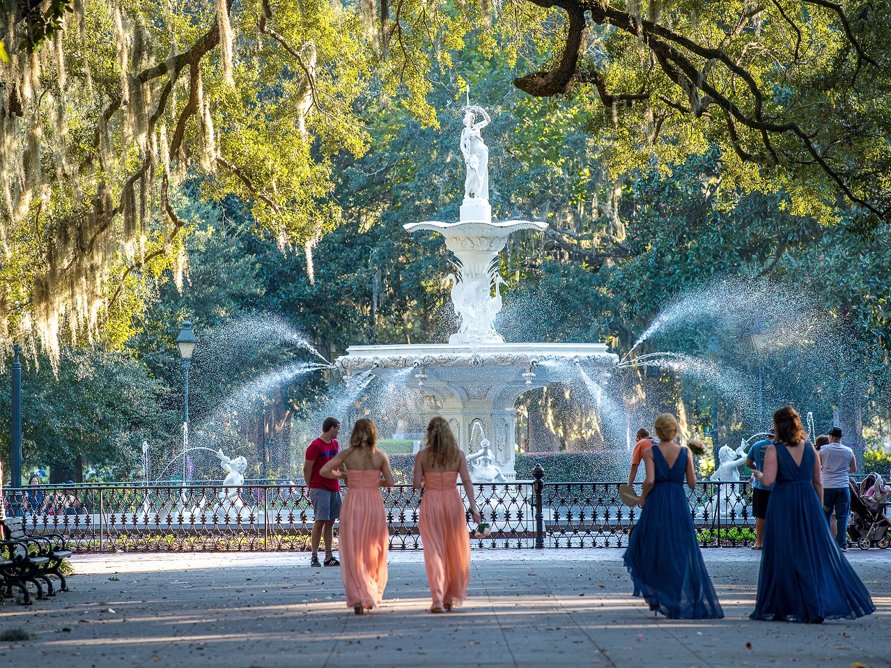 Forsyth Park fountain in Savannah, GA - 2014