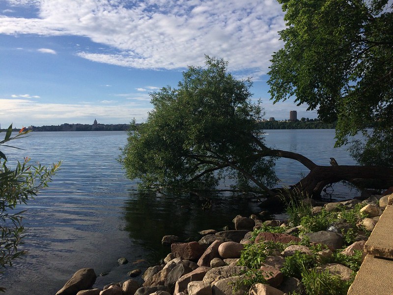 image from picnic point at lake mendota