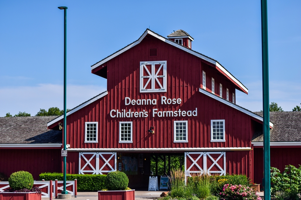 The barn entrance to Deanna Rose Children's Farmstead
