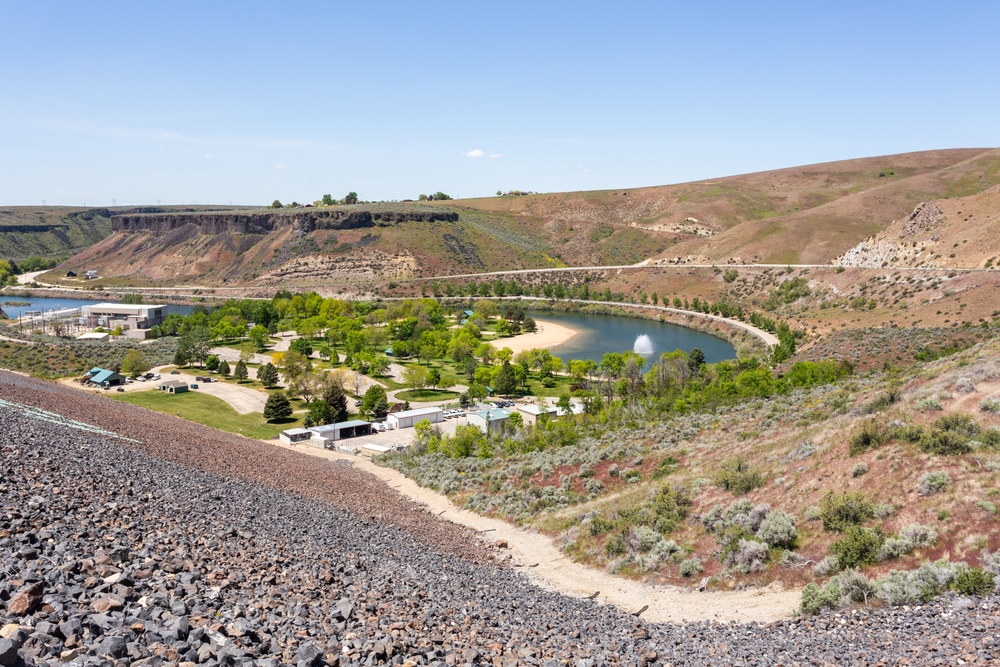 Lucky Peak State Park and Boise River in Idaho