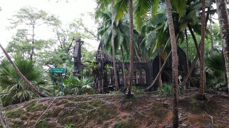 Church at Ross Island, officially known as Netaji Subhash Chandra Bose Island