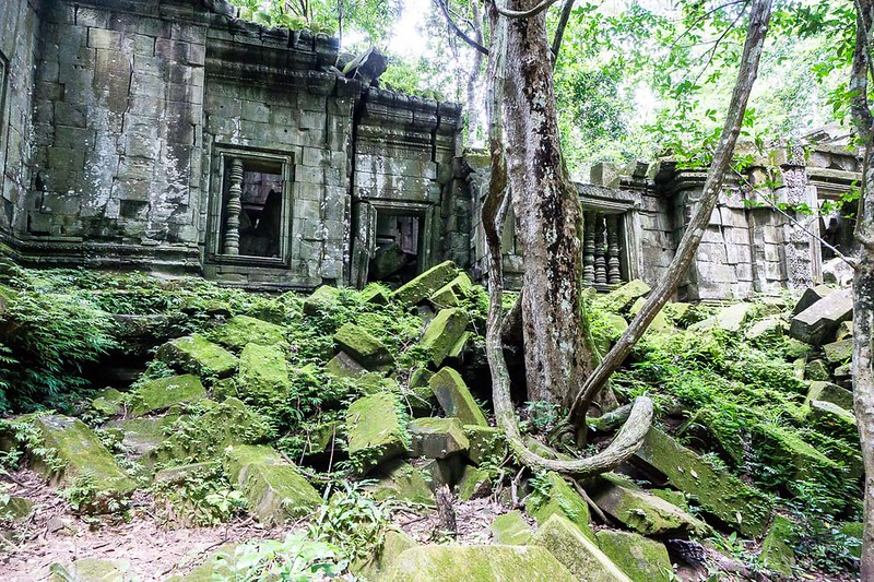 The Jungle-like ruin of Beng Mealea in Cambodia