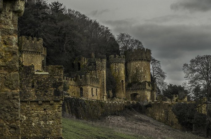 Landscape Photo of Gwrych Castle in Conwy County Borough, Wales.