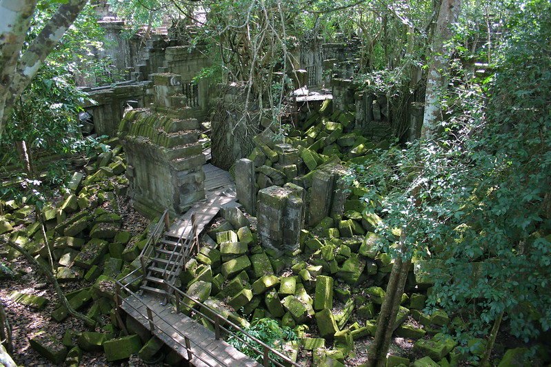 The Jungle-like ruin of Beng Mealea in Cambodia.