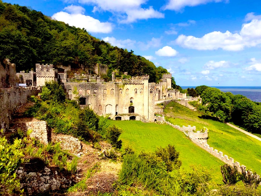 Landscape Photo of Gwrych Castle in Conwy County Borough, Wales