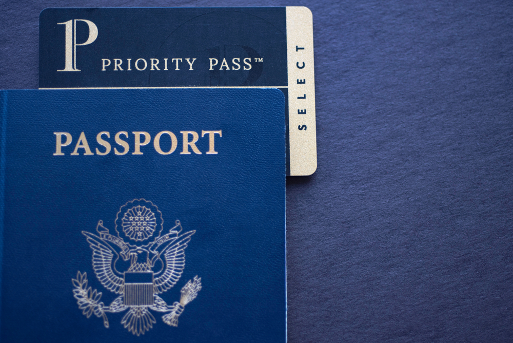 image of a passport and priority pass