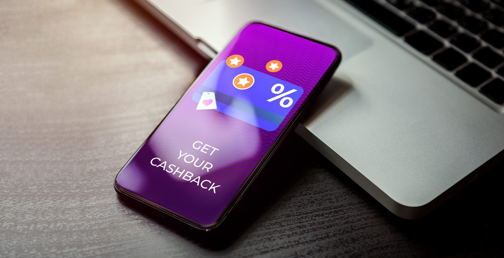 Cashback customer loyalty program concept