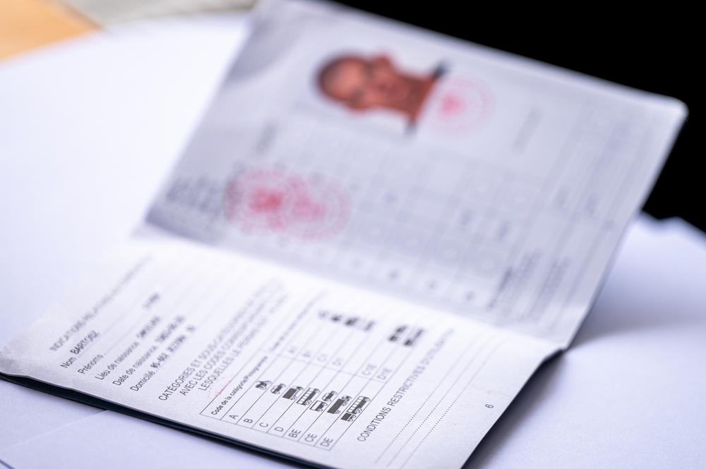 image of international driver licence