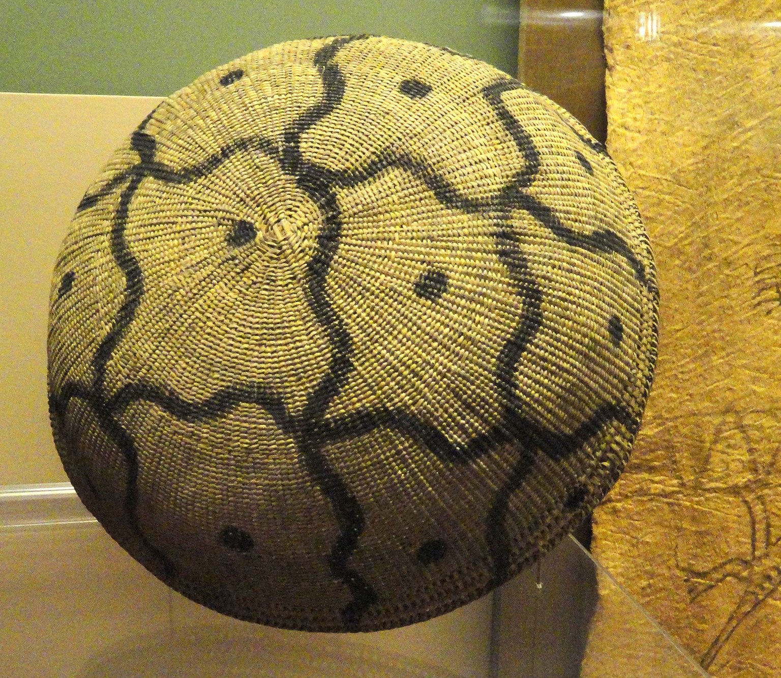 Close-up photo of traditional Yanomami Basket