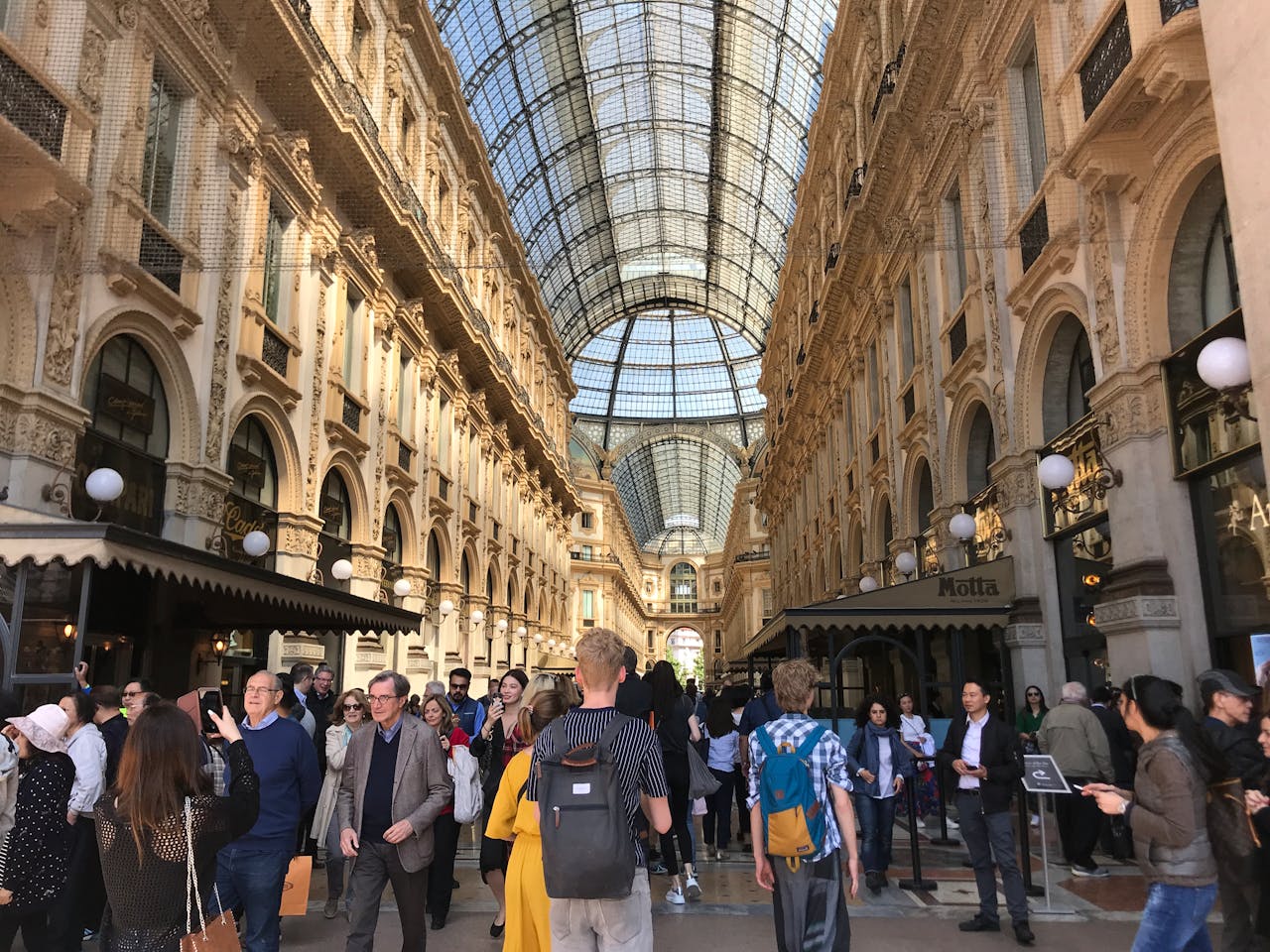 People Walking on the Hallway