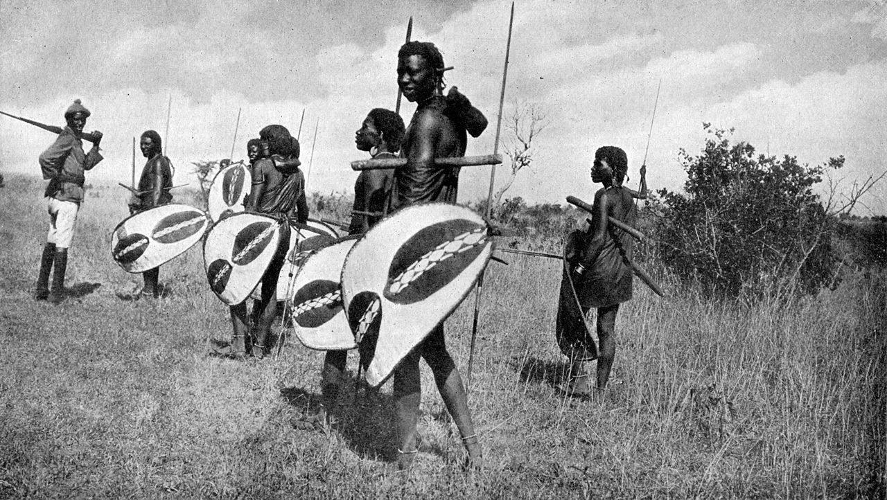 maasai Warriors in traditional clothes