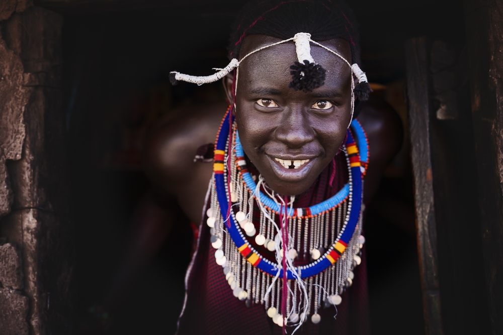 Portrait of Maasai mara man