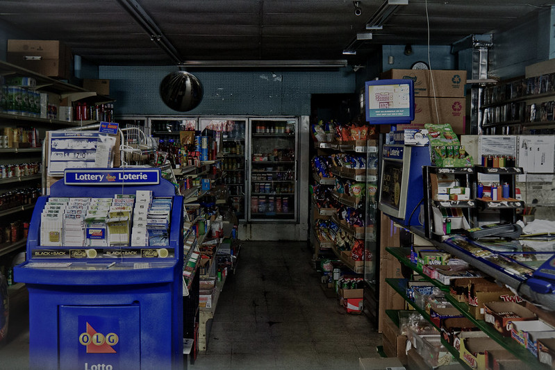 Photo of Variety Store with OLG Lottery Boot in front