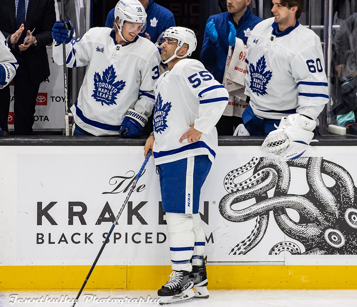 Players of Toronto Maple Leafs Hokey Team