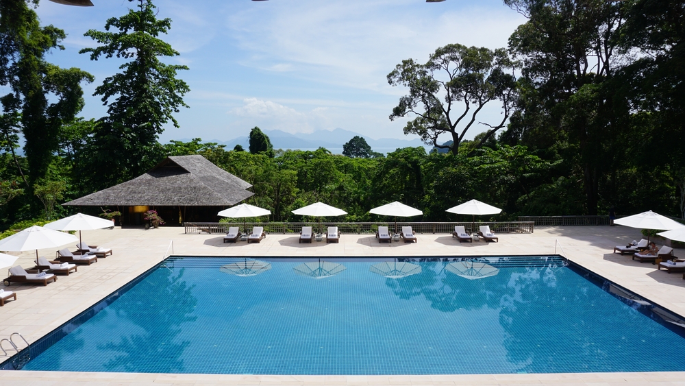 View from the Swimming Pool at the Datai Hotel